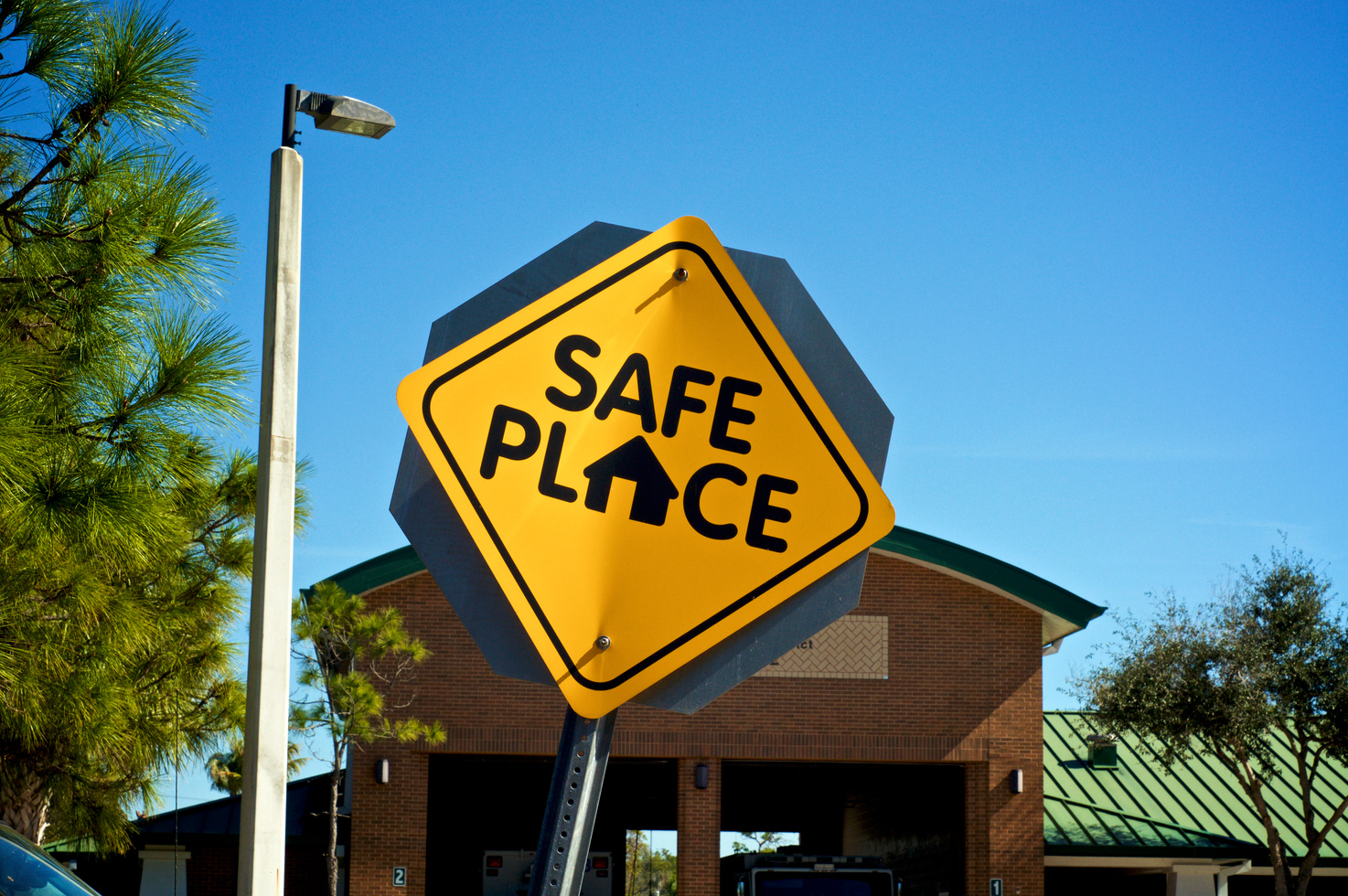 Safe Place street sign